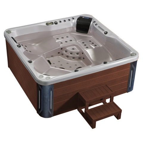 JACUZZI OGRODOWE WANNA SPA741 CAPPUCINO OBUDOWA KAWA 200x200 CM