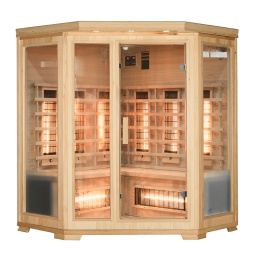 Sauna sucha INFRARED BERGEN4 150x150 cm 4-5 osobowa niskotemperaturowa
