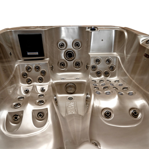 JACUZZI OGRODOWE WANNA SPA102 CAPPUCCINO OBUDOWA KAWA 210x160 CM