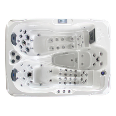 JACUZZI OGRODOWE WANNA SPA102 CAPPUCCINO OBUDOWA KAWA 210x160 CM