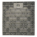 Brodzik prysznicowy Kamienny kwadratowy DEKO 80x80x3,0 szary z syfonem