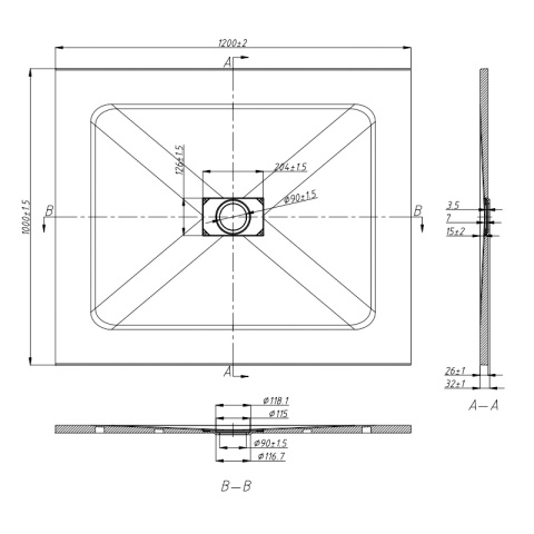 BRODZIK PRYSZNICOWY KAMIENNY PROSTOKĄTNY SLIM JUKO BIAŁY 120x100 CM