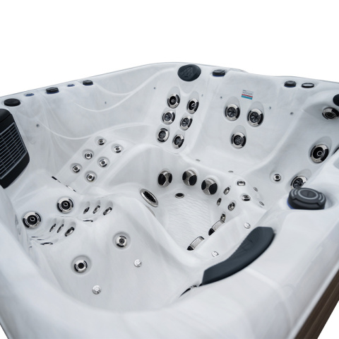 JACUZZI OGRODOWE WANNA SPA347 BIAŁY MARMUR 230x230 CM