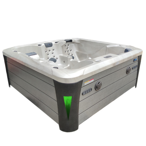 JACUZZI OGRODOWE WANNA SPA403 CAPPUCCINO OBUDOWA SZARA 230x230 CM