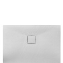Brodzik prysznicowy Kamienny prostokątny RIKO 100x70x2,6 biały z syfonem