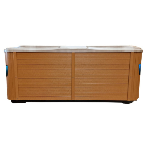 JACUZZI OGRODOWE WANNA SPA206 CAPPUCCINO OBUDOWA NATURALNA DESKA 230x230 CM