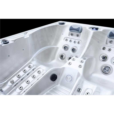 JACUZZI OGRODOWE WANNA SPA341 CAPPUCCINO OBUDOWA KAWA 220x156 CM