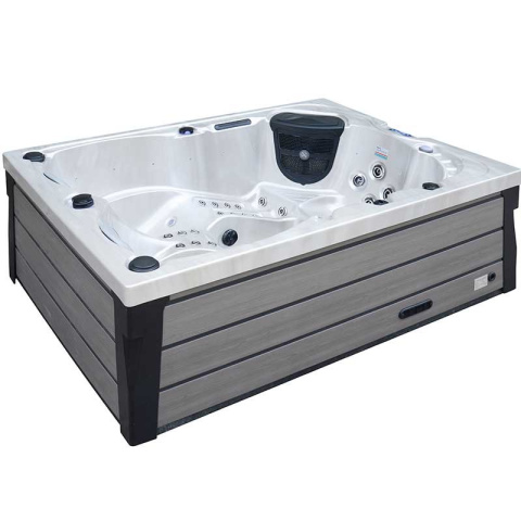 JACUZZI OGRODOWE WANNA SPA341 CAPPUCCINO OBUDOWA KAWA 220x156 CM