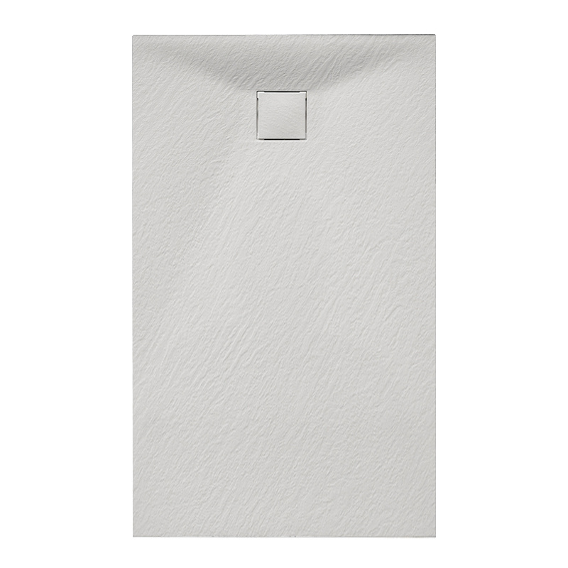 BRODZIK PRYSZNICOWY KAMIENNY PROSTOKĄTNY SLIM RIKO BIAŁY 100x70 CM