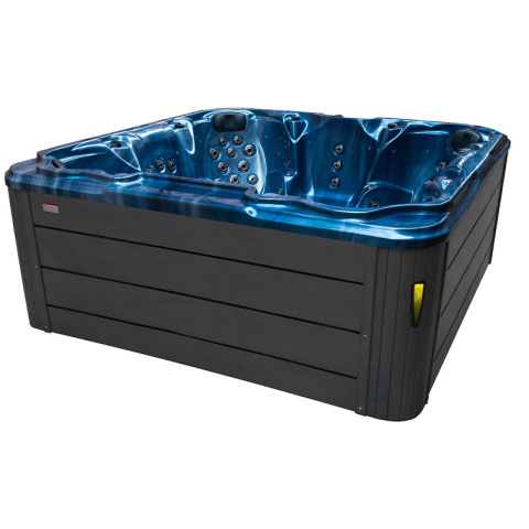 JACUZZI OGRODOWE WANNA SPA206 NIEBIESKA FALA OBUDOWA SZARA 230x230 CM