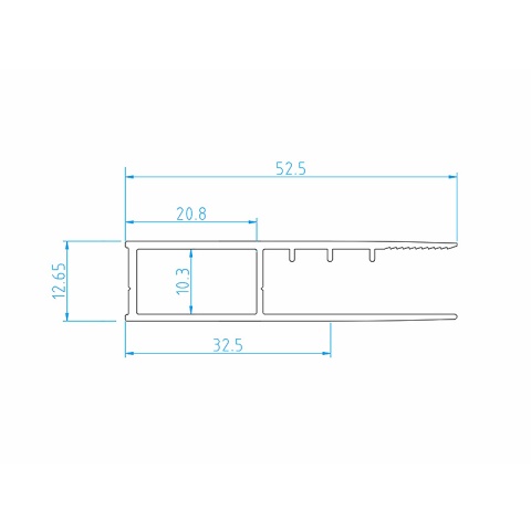 PROFIL POSZERZAJĄCY DO KABIN PRYSZNICOWYCH ZŁOTY 195 CM ALUMINIOWY ADAPTER P01