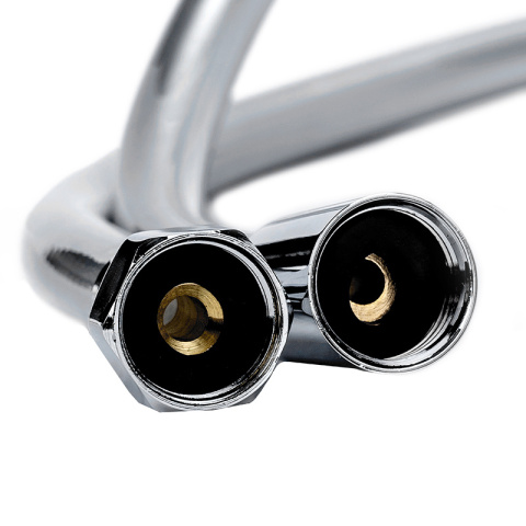 WĄŻ PRYSZNICOWY W02A CHROM 150 CM