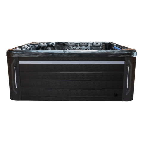 JACUZZI OGRODOWE WANNA SPA743 CZARNA FALA OCEANU OBUDOWA CZARNA 220x220 CM