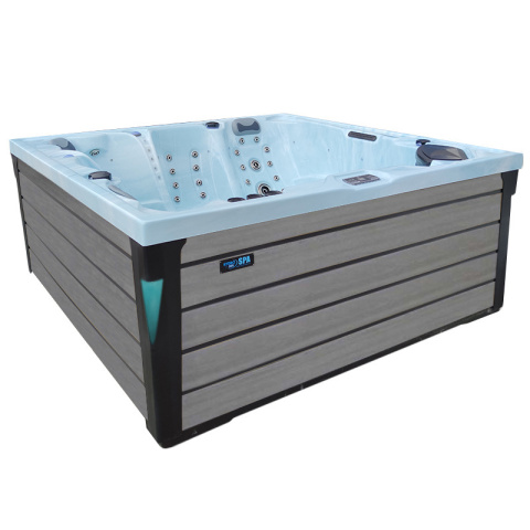 JACUZZI OGRODOWE WANNA SPA340 SPA340 JASNA FALA OCEANU OBUDOWA SZARA 220x220 CM