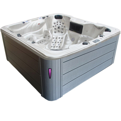 JACUZZI OGRODOWE WANNA SPA703A	BIAŁA PERŁA OBUDOWA SZARA 230x230 CM