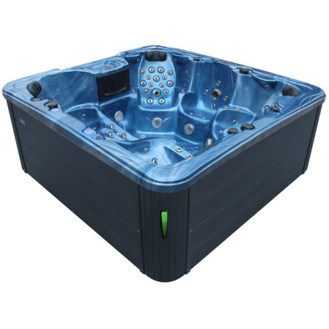 JACUZZI OGRODOWE WANNA SPA703A NIEBIESKA FALA OCEANU OBUDOWA ANTRACYT 230x230 CM