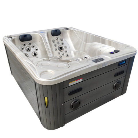 JACUZZI OGRODOWE WANNA SPA705 CAPPUCCINO OBUDOWA SZARA 210x170 CM