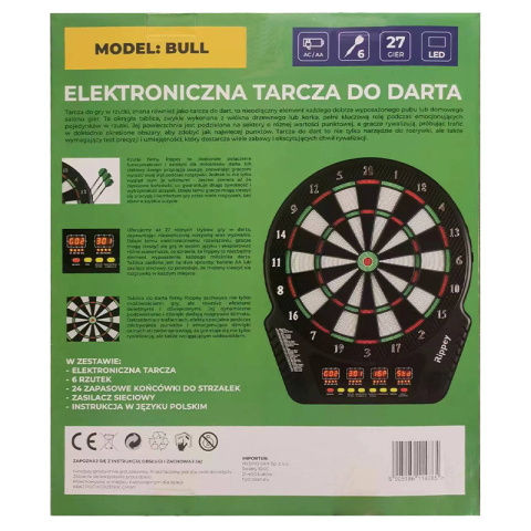 DART TARCZA ELEKTRONICZNA DO GRY W RZUTKI BULL