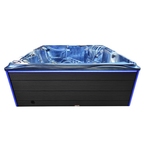 JACUZZI OGRODOWE WANNA SPA746 NIEBIESKA FALA OCEANU OBUDOWA SZARA DESKA F21 230x230 CM