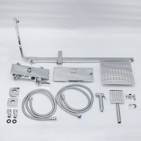 BATERIA PRYSZNICOWA ŁAZIENKOWA F169A CHROM LCD