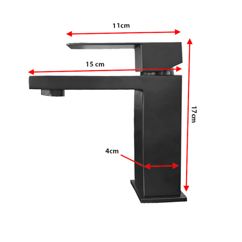 BATERIA UMYWALKOWA ŁAZIENKOWA F211B CZARNA