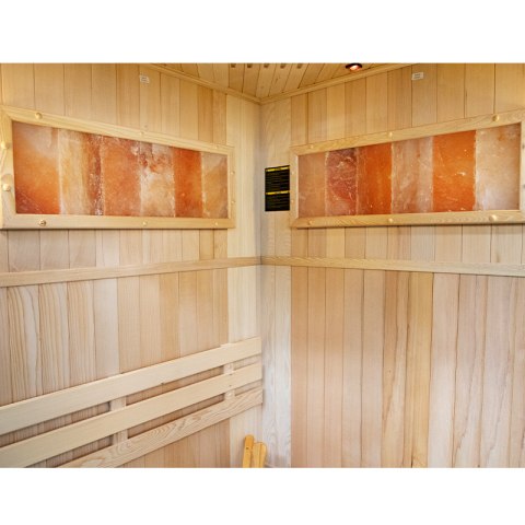 SAUNA FIŃSKA WYSOKOTEMPERATUROWA Z PIECEM KEMI2/HARVIA 3,5KW 1-2 OSOBOWA 120x120 CM