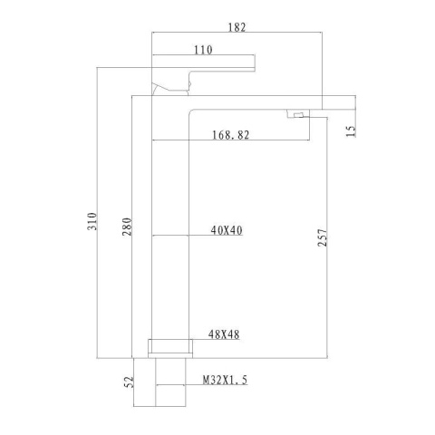 BATERIA ŁAZIENKOWA UMYWALKOWA F211HA CHROM