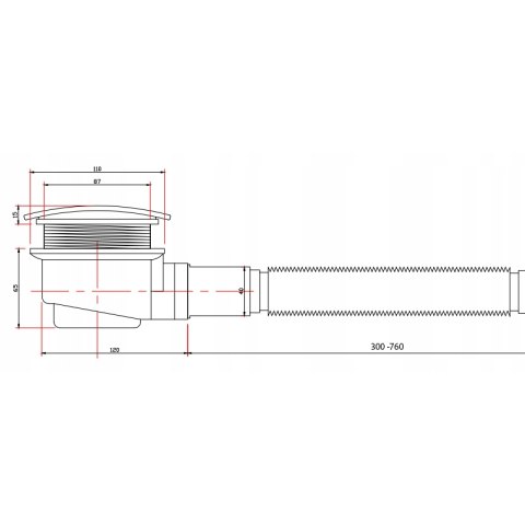 BRODZIK PRYSZNICOWY PROSTOKĄTNY SLIM ST04A CZARNY 100x90 CM