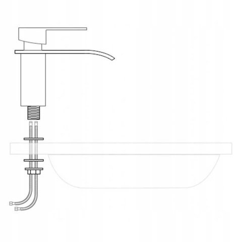 BATERIA UMYWALKOWA ŁAZIENKOWA F517A CHROM