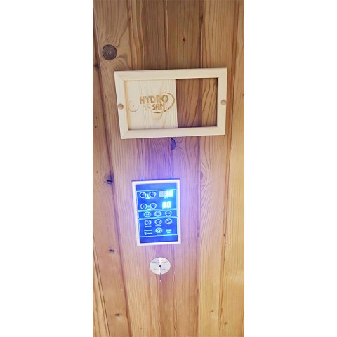 SAUNA OGRODOWA FIŃSKA BECZKA Z PIECEM TROMSO-HG 4-6 OSOBOWA 210x210 CM