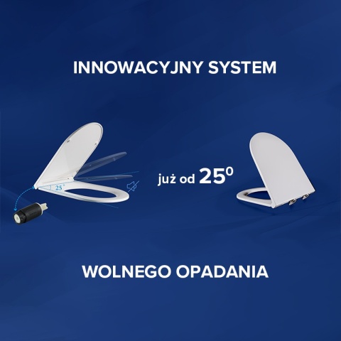 MISKA WC WISZĄCA RIMLESS MIZU-GL-WH-RIM-03 ZŁOTY POŁYSK DESKA WOLNOOPADAJĄCA DUROPLAST