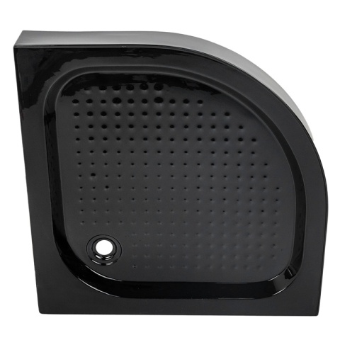 KABINA PRYSZNICOWA PÓŁOKRĄGŁA Z BRODZIKIEM BS01B/SXL01B CZARNA/CZARNY 90x90 CM