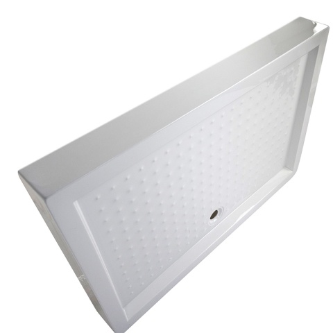 KABINA PRYSZNICOWA PROSTOKĄTNA Z BRODZIKIEM KZ12A/SXL03B CZARNA/BIAŁY 90x80 CM