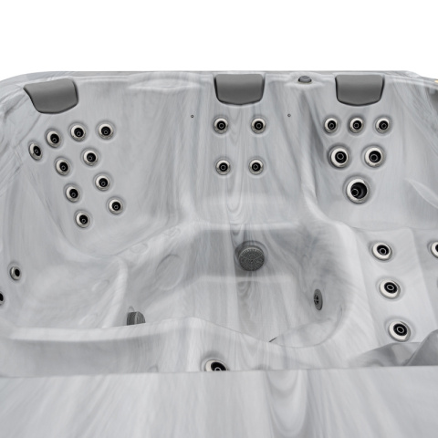 JACUZZI OGRODOWE WANNA BOKO BIAŁA OBUDOWA CZARNA 230x230 CM