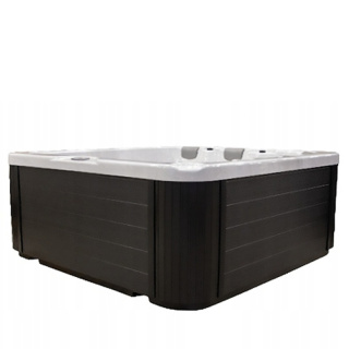 JACUZZI OGRODOWE WANNA BOKO BIAŁA OBUDOWA CZARNA 230x230 CM