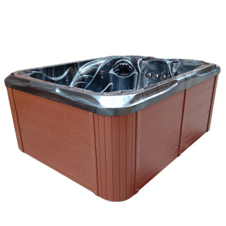 JACUZZI OGRODOWE WANNA SPA203 CZARNA FLLA OCEANU OBUDOWA BRĄZOWA 200x160 CM