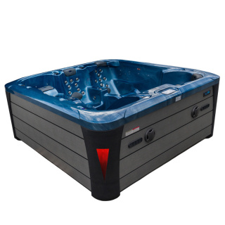 JACUZZI OGRODOWE WANNA SPA403 NIEBIESKA FALA OCEANU OBUDOWA SZARA 230x230 CM