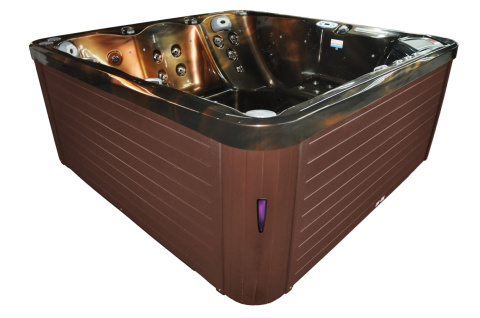 JACUZZI OGRODOWE WANNA SPA750 MAGMA GOLD OBUDOWA KAWA 200x200 CM