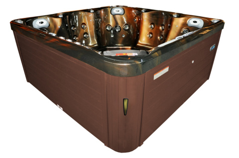 JACUZZI OGRODOWE WANNA SPA750 MAGMA GOLD OBUDOWA KAWA 200x200 CM