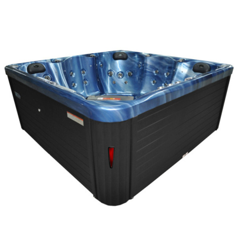 JACUZZI OGRODOWE WANNA SPA750 NIEBIESKA FALA OBUDOWA ANTRACYT 200x200 CM