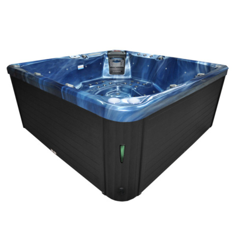 JACUZZI OGRODOWE WANNA SPA750 NIEBIESKA FALA OBUDOWA ANTRACYT 200x200 CM