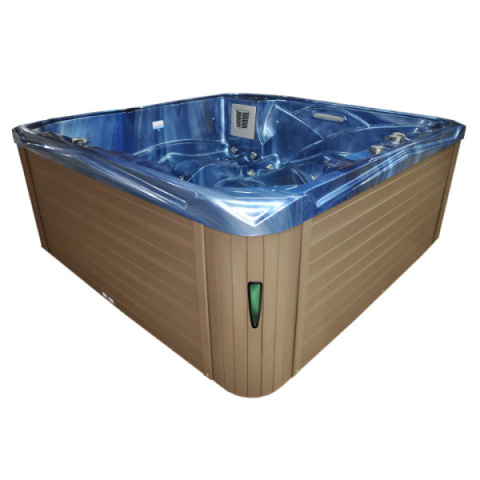 JACUZZI OGRODOWE WANNA SPA751 NIEBIESKA FALA OBUDOWA KAWA 210x210 CM