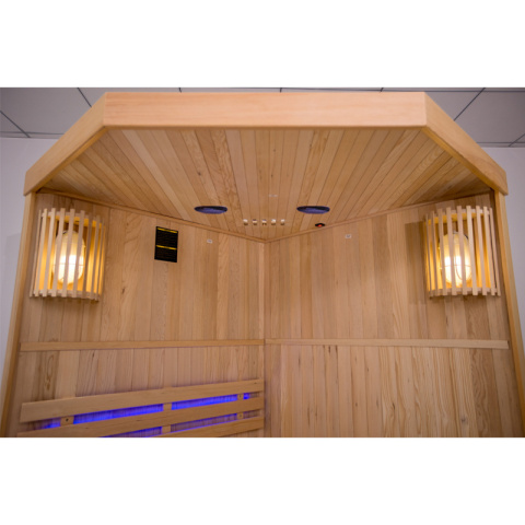 SAUNA FIŃSKA WYSOKOTEMPERATUROWA Z PIECEM OSLO2/HARVIA 3,5KW 1-2 OSOBOWA 120x120 CM