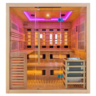 SAUNA KOMBO INFRARED/FIŃSKA HELSI1 Z PIECEM 6kW 4-5 OSOBOWA 180x160 CM 2w1