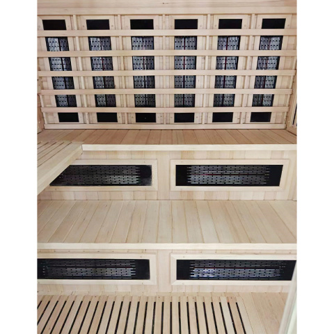 SAUNA KOMBO INFRARED/FIŃSKA HELSI2 Z PIECEM 8kW 5-6 OSOBOWA 200x160 CM 2w1