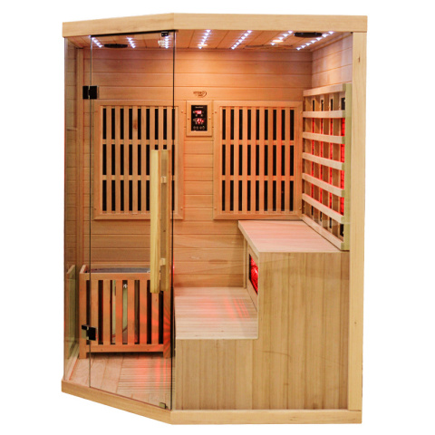 SAUNA KOMBO INFRARED/FIŃSKA MOSS1 Z PIECEM 6kW 4-5 OSOBOWA 150x150 CM 2w1