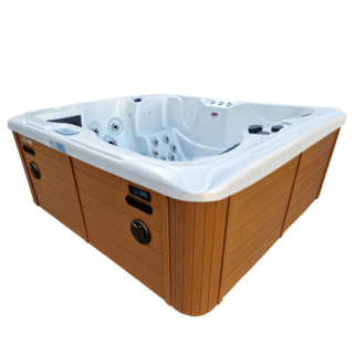 JACUZZI OGRODOWE WANNA SPA102 BIAŁA PERŁA OBUDOWA NATURAL 210x160 CM