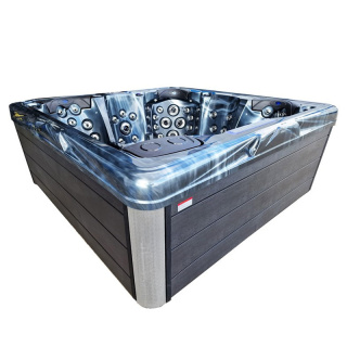 JACUZZI OGRODOWE WANNA SPA205T CZARNA FALA OBUDOWA ANTRACYT 230x230 CM