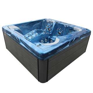 JACUZZI OGRODOWE WANNA SPA205T NIEBIESKA FALA OCEANU OBUDOWA SZARA 230x230 CM