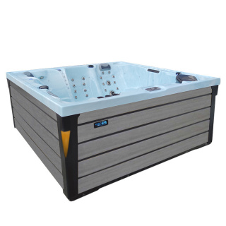 JACUZZI OGRODOWE WANNA SPA340 SPA340 JASNA FALA OCEANU OBUDOWA SZARA 220x220 CM